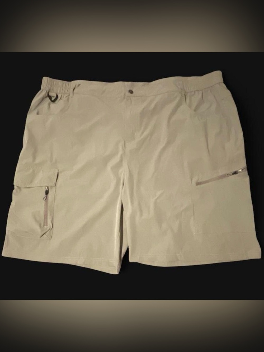 EZRUN Men's Performance Light Khaki Utility Cargo Shorts